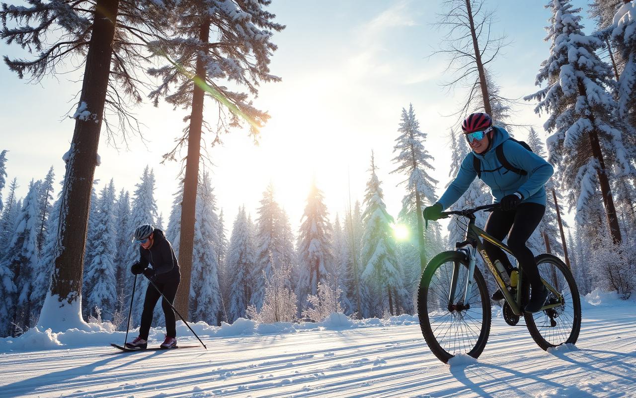 Zimní příprava: posilovna, běžky, MTB
